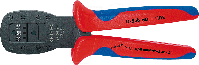 Thumbnail - KN 97 54 24 - Crimpzange, 190 mm, D-Sub-, HD 20-, HDE-Stecker