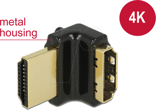 DELOCK 65663 - Adapter, HDMI A Buchse auf HDMI A Stecker