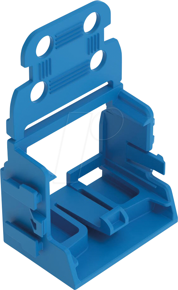 WAGO 221-529-0BL - Befestigungsadapter mit Rastfuß, 10-Leiter, blau