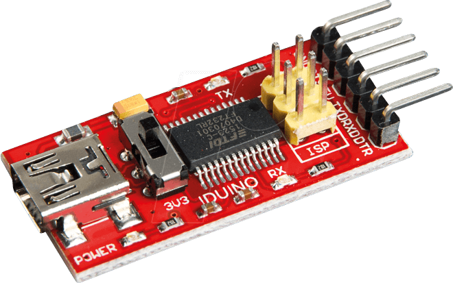 DEBO2 USB TTL - Entwicklerboards - USB-TTL-Schnittstellenwandler, FT232