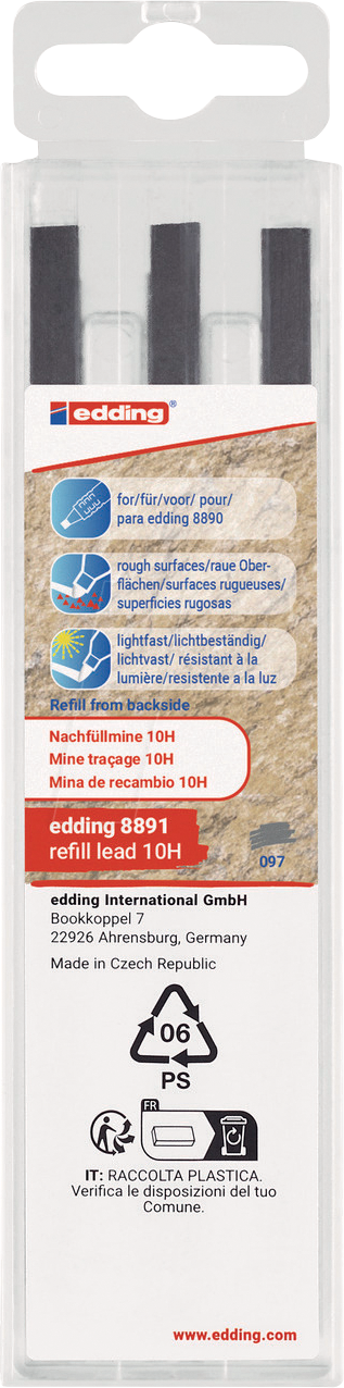 EDDING 8891-6097 - Nachfüllminen, für edding 8890, 10H, 6er-Set