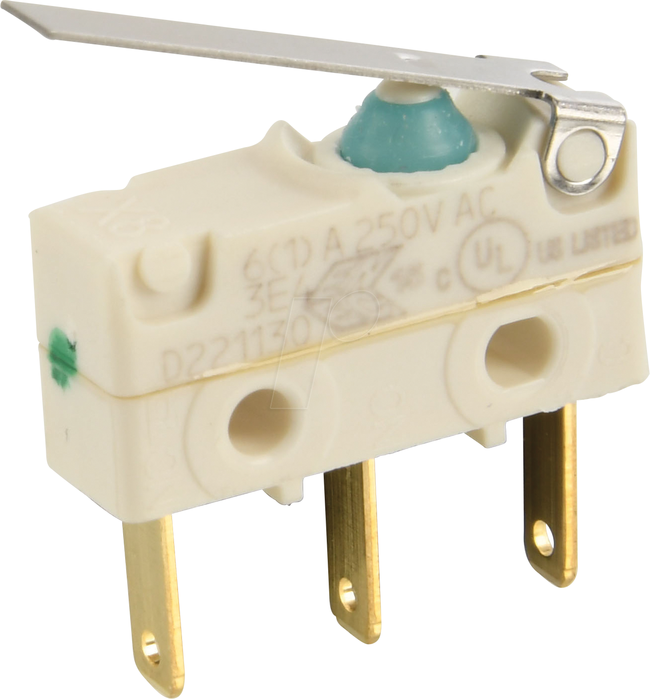 Thumbnail - MAR 1045.6102 - Schnappschalter Wechsler (SPDT tastend) - 6 (1) A 250 V AC