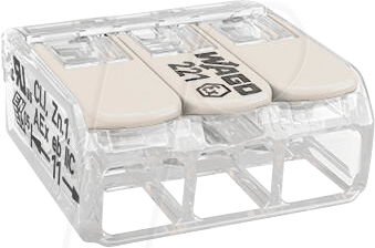 WAGO 221-483 - Verbindungsklemme, 3-Leiter, 4 mm², Ex-Zertifiziert