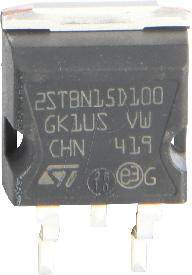 2STBN15D100 - Darlington-Transistor, NPN, 100V, 12A, 70W, D2PAK