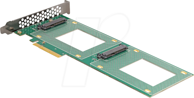 DELOCK 90151 - PCIe 4.0 x8 > 2x U.2 NVMe SFF-8639