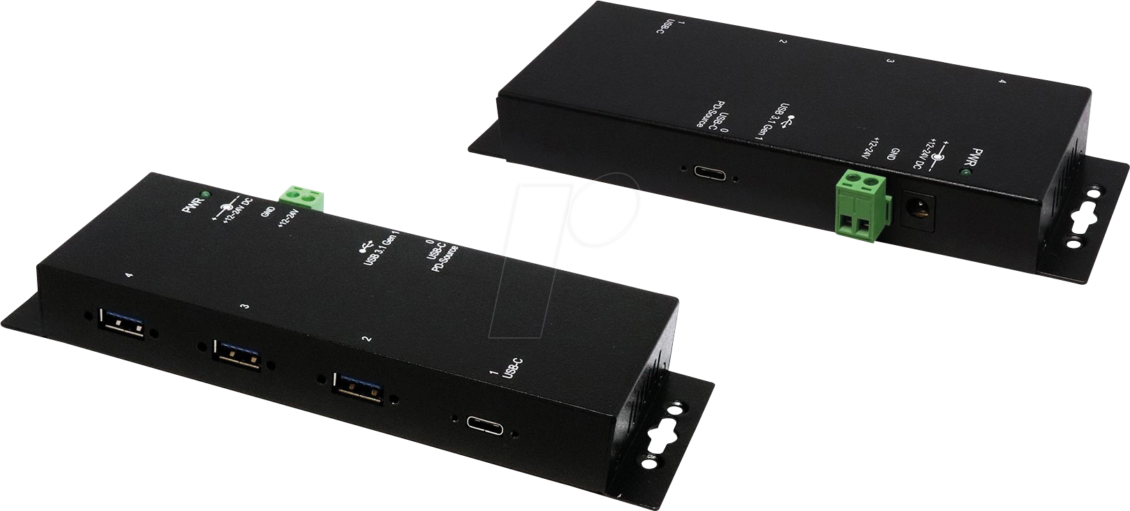 EXSYS 1191HMVSPD - USB 3.2 4-Port Hub mit USB PD Aufladung(Surge Protection)