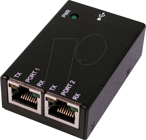 EXSYS 1332HMV-RJ - USB 2.0 Konverter, USB 2.0 zu 2S serielle RS-232 Ports (RJ45) Me