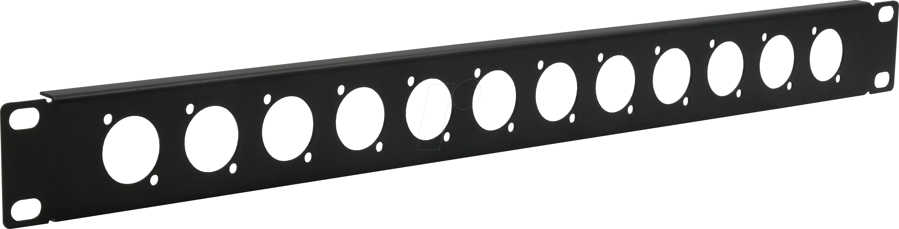 EXSYS EX-49298 - 19'' D-Typ Patchpanel, 1HE, 12 Port, schwarz