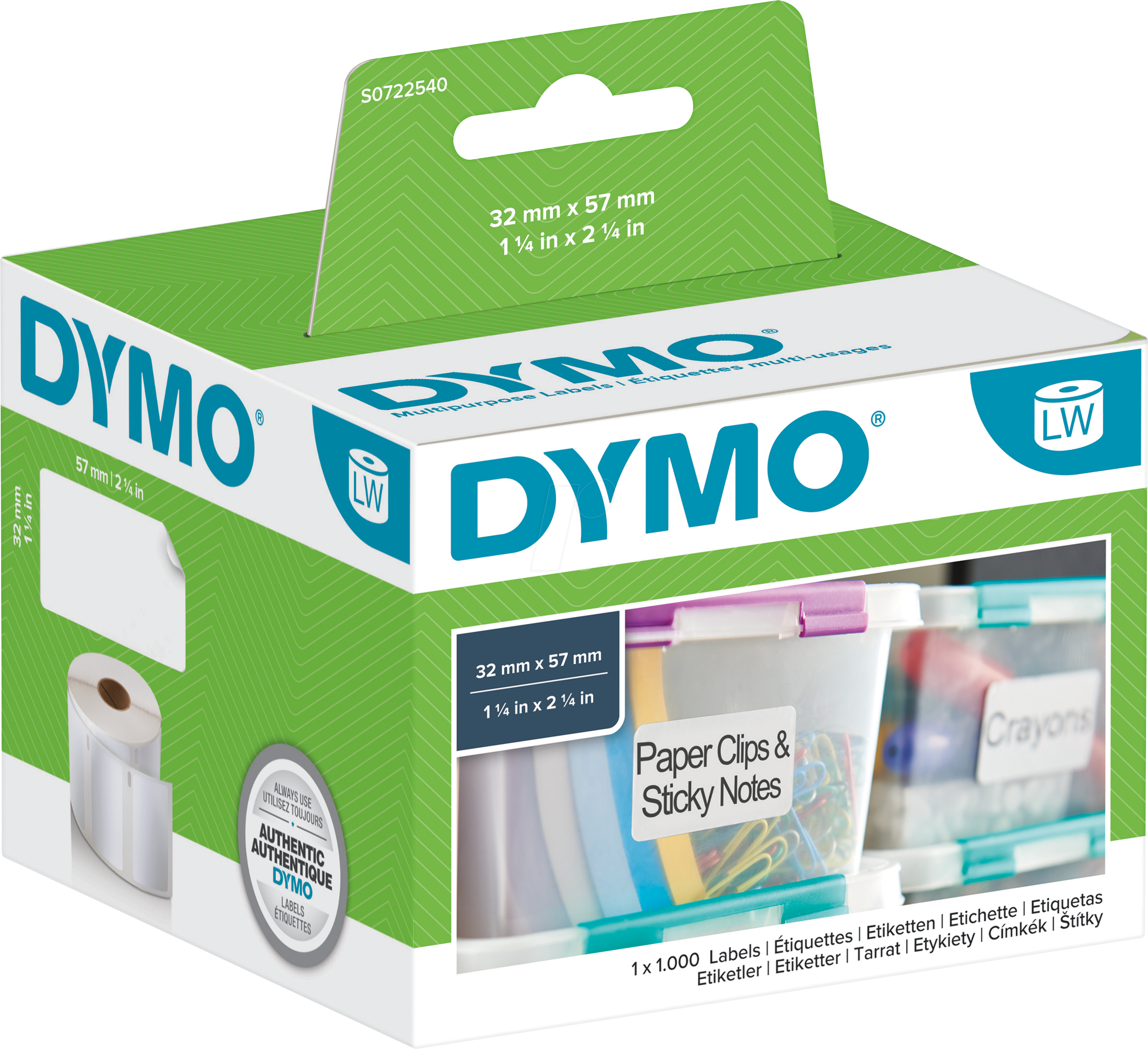 DYMO LW 11354 - DYMO Etiketten für LabelWriter, 32x57mm