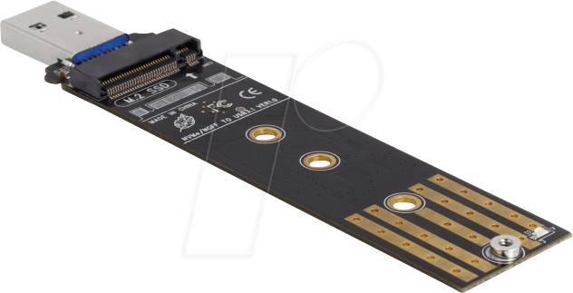 DELOCK 64197 - USB 3.1 Konverter, USB-A auf M.2 SATA / NVMe