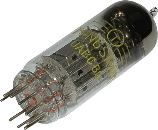 TUBE UABC80 - Elektronenröhre, Mehrfachröhre, Noval, 9-pol, 100 mA