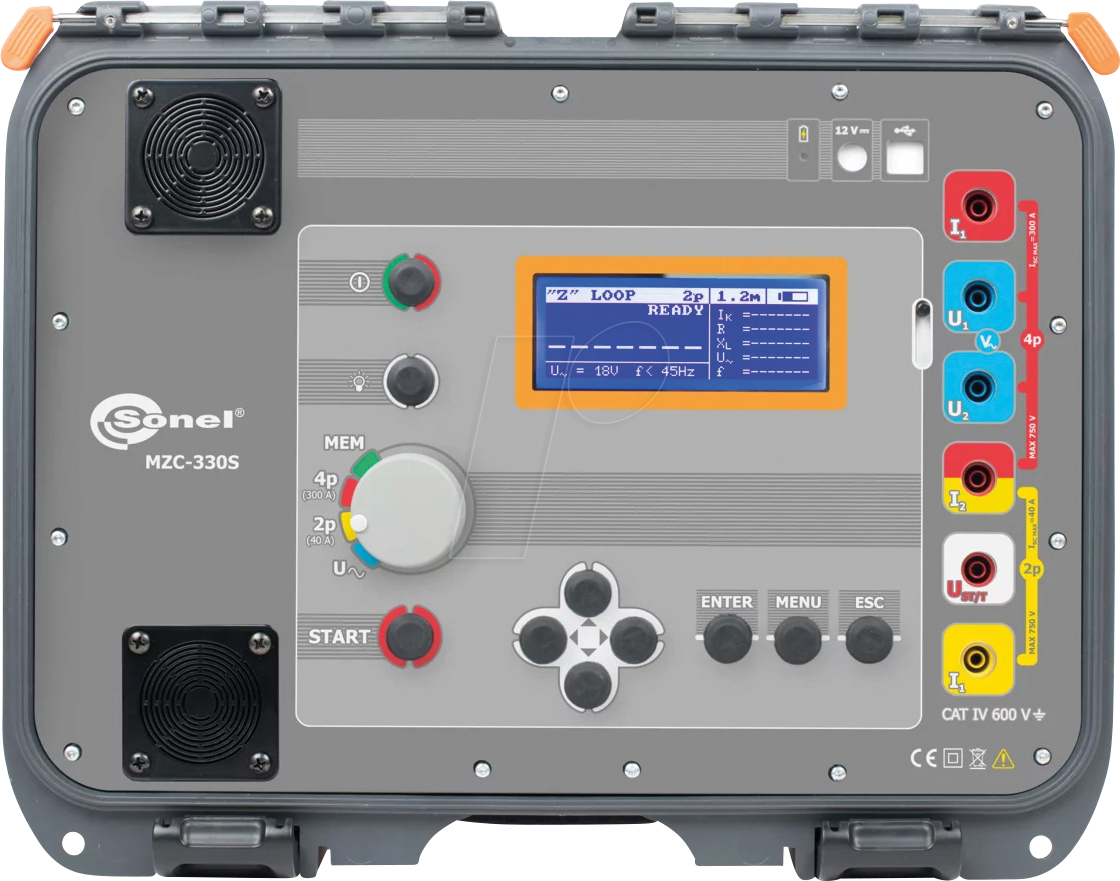 SONEL MZC-330S - Kurzschluss-Schleifenimpedanz-Prüfgerät MZC-330S