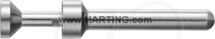 Thumbnail - HAN 933 6127 - Kontakt-Stift, 0,14 - 0,37mm², Kupfer, versilbert