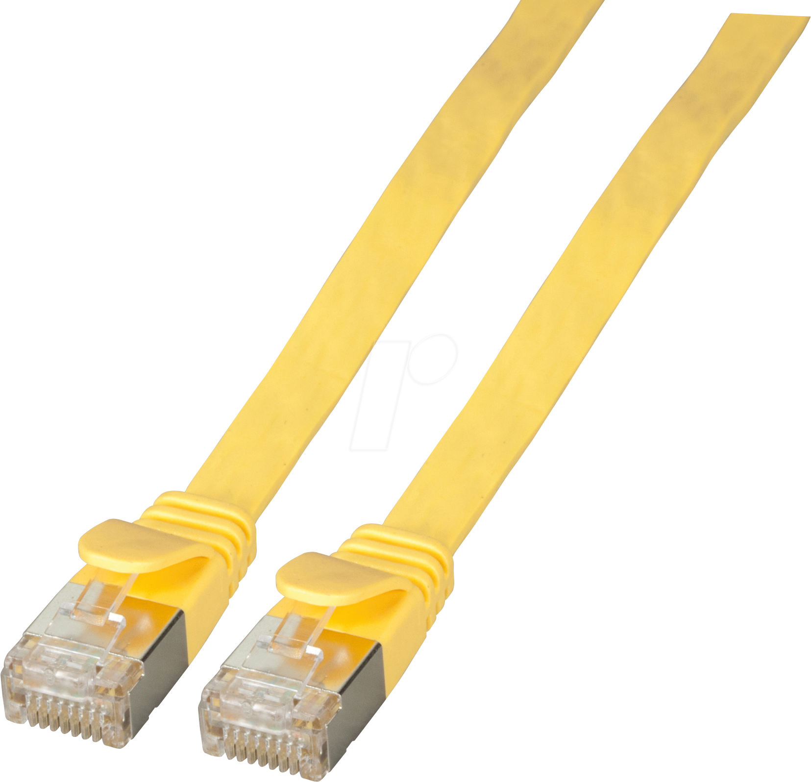 EFB K5545GE.1 - Cat.6a Flachpatchkabel, U/FTP, 1 m, gelb