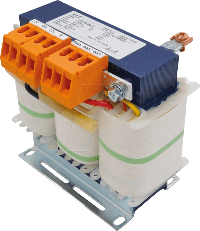 TTF DTE 160/12 - Drehstromtrenntrafo, 160VA, 400/12V
