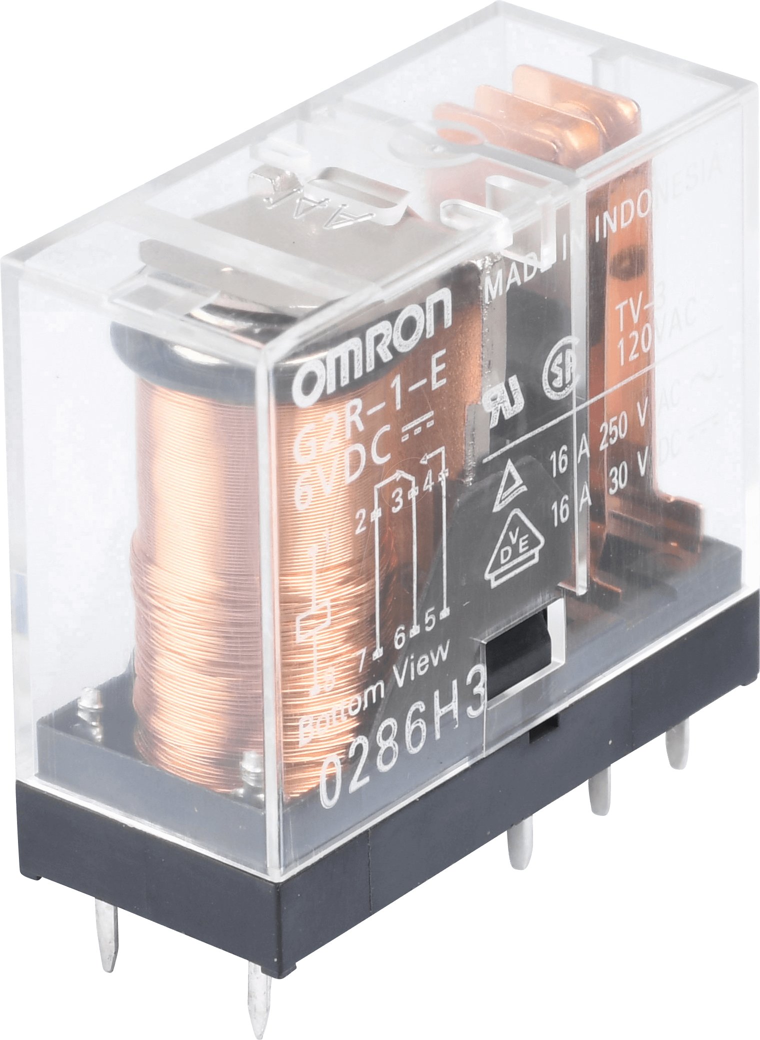 G2R 1W 6DC - Printrelais - 1 Wechsler, 16 A, 6 V DC