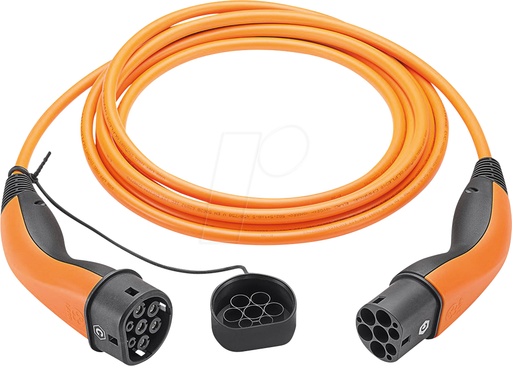 LAPP 65311 - Typ 2 Kabel, für E-Fahrzeuge, 22 kW, 32 A, 3 Phasen, 10 m, orang