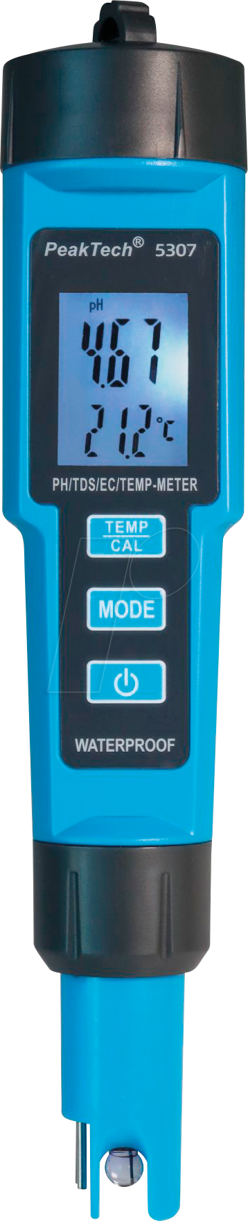 PEAKTECH 5307 - 4 in 1 PH-Meter in Stiftform für PH/EC/TDS/TEMP