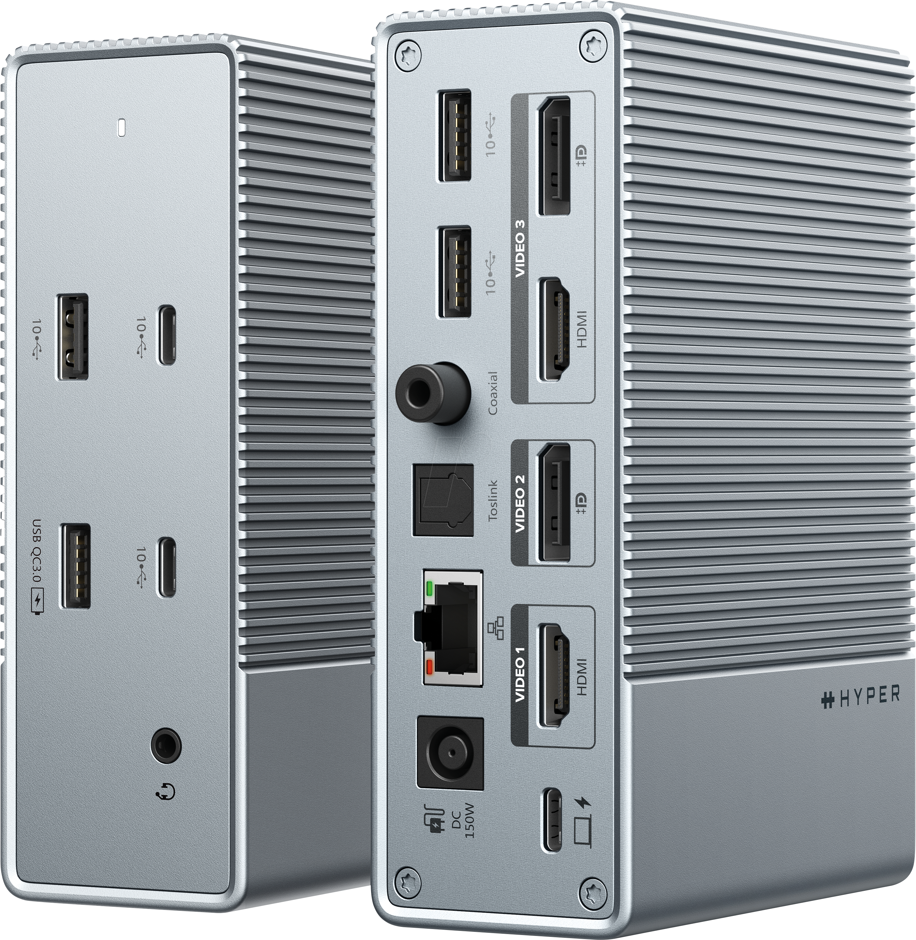 Thumbnail - HYPER HDG215-EU - PortReplicator/Dockingstation, Thunderbolt, 15 Port