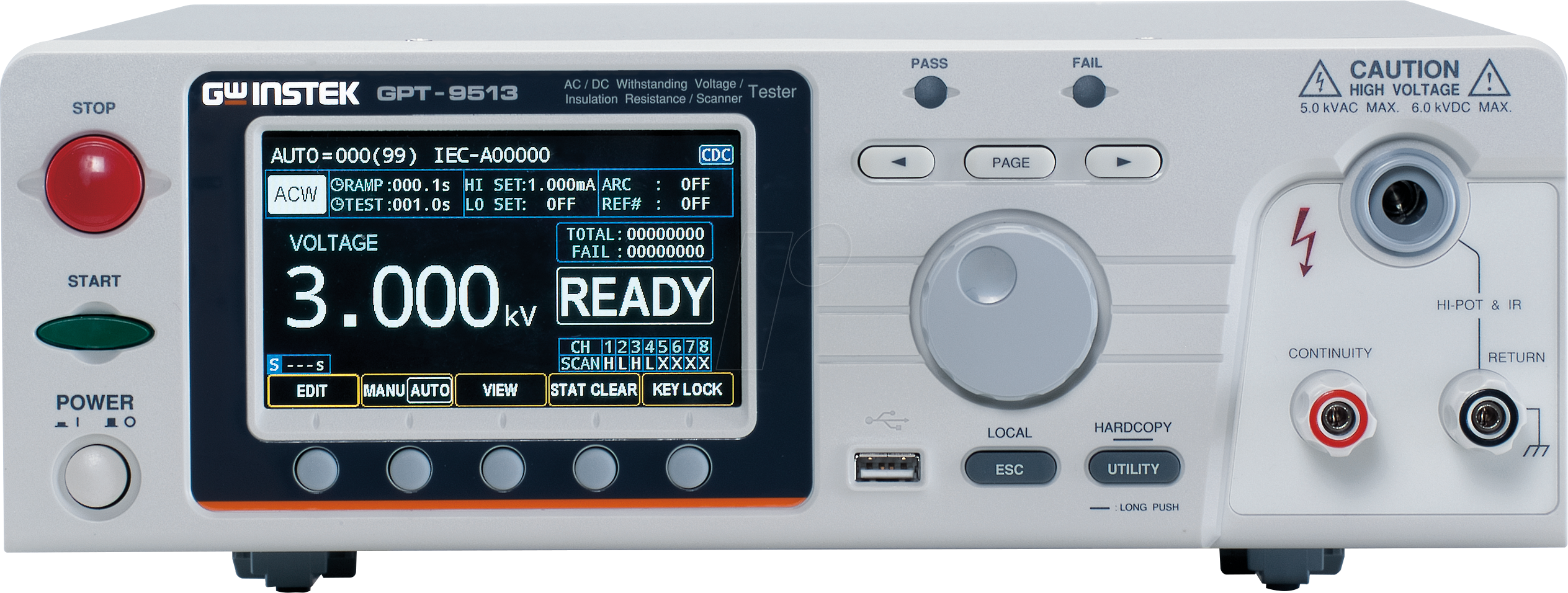 GPT-9513 - Sicherheitstester, 150 VA AC