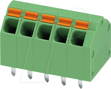 SPTA1,5 5 3,81 - Leiterplattenklemme, 5 polig, RM: 3,81 mm, 0,2 - 1,5 mm²