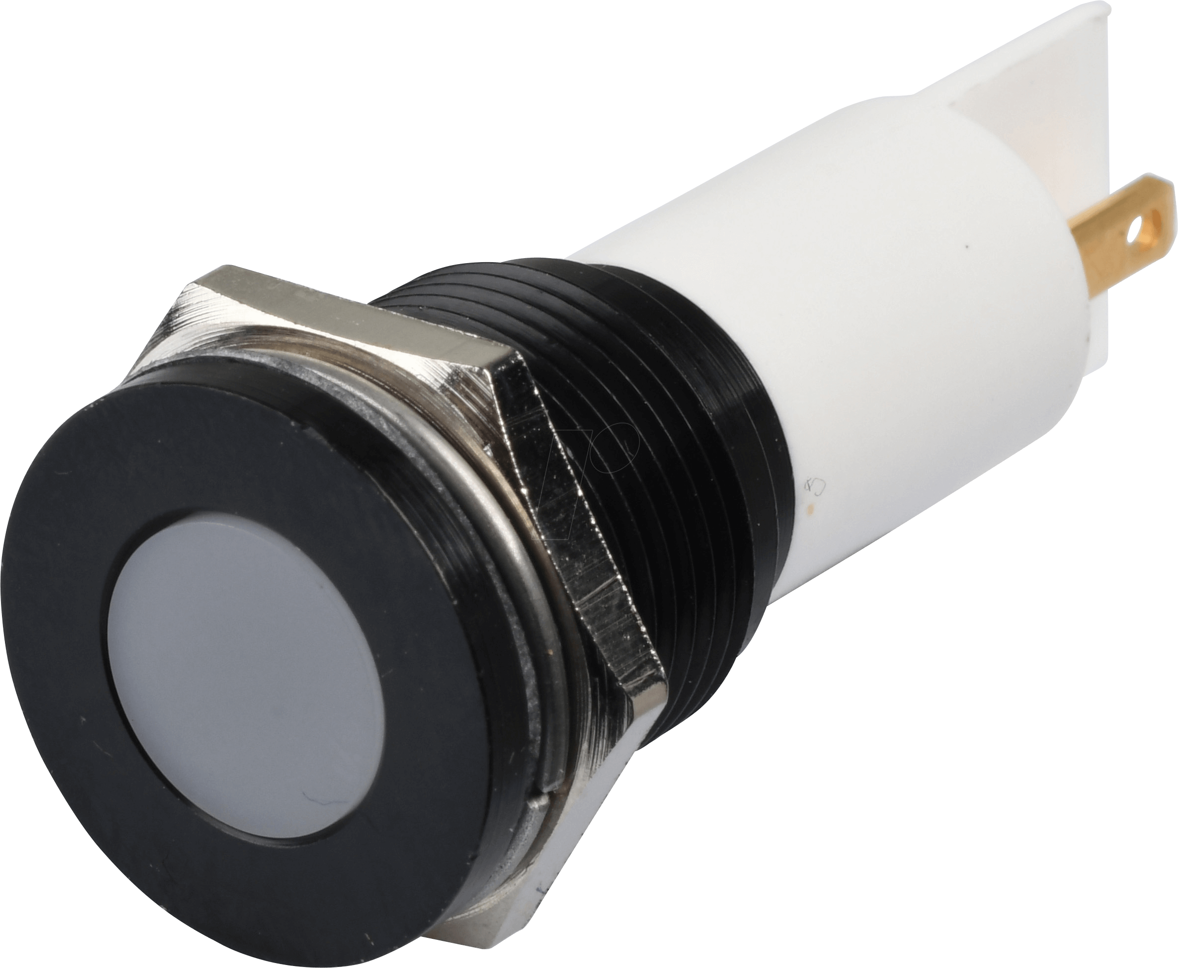 APM Q16F1B W220E - LED-Signalleuchte, weiß, 220 V, Ø 16 mm, bündig, FASTON