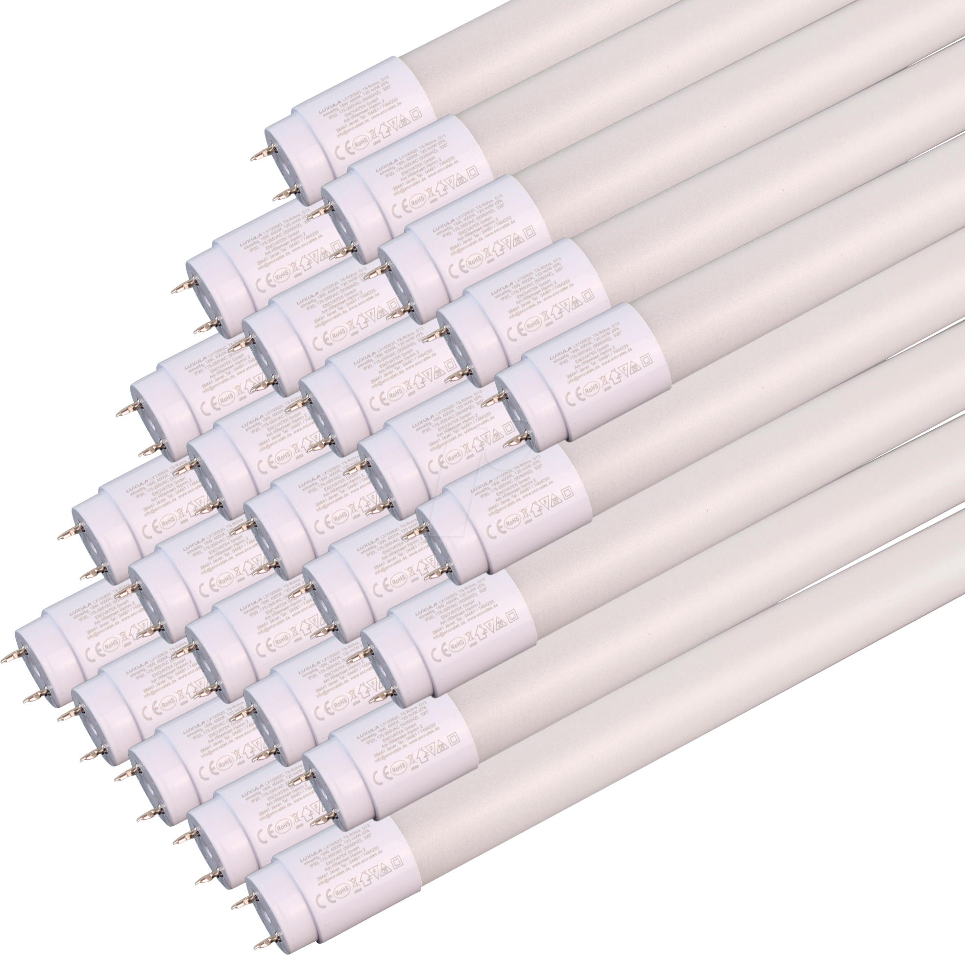 Thumbnail - LX-100861-25 - 25x LED T8 Röhre 160lm/W, 18W, 2880lm, 6000K, 120 cm