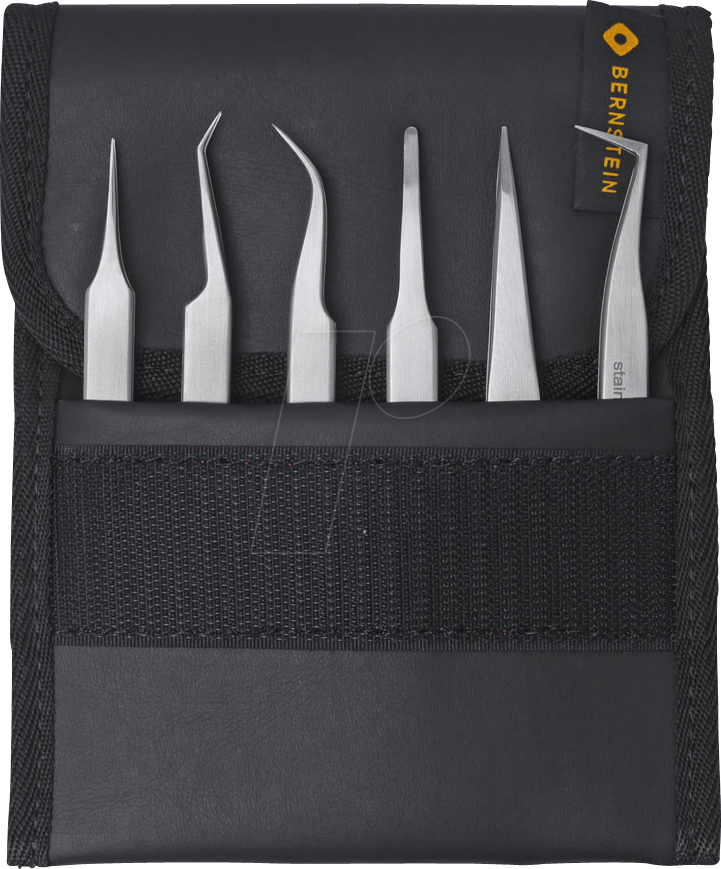 Thumbnail - BERN 5 050 A - SMD-Pinzettensatz, 6-teilig, mit Tasche