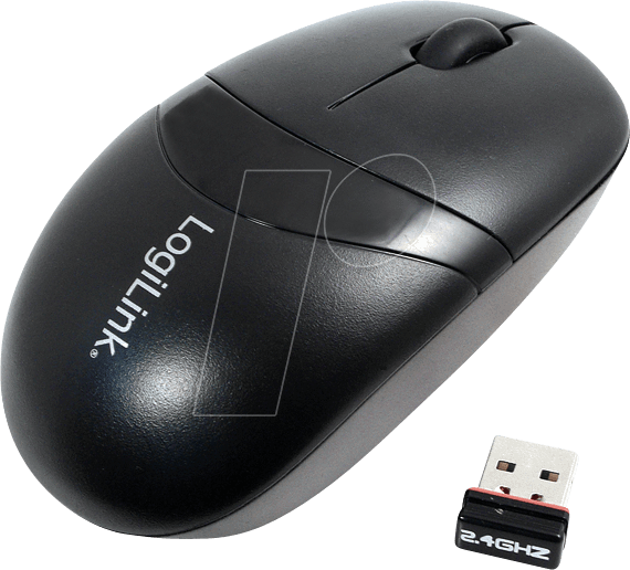 LOGILINK ID0069 - Maus (Mouse), Funk, schwarz
