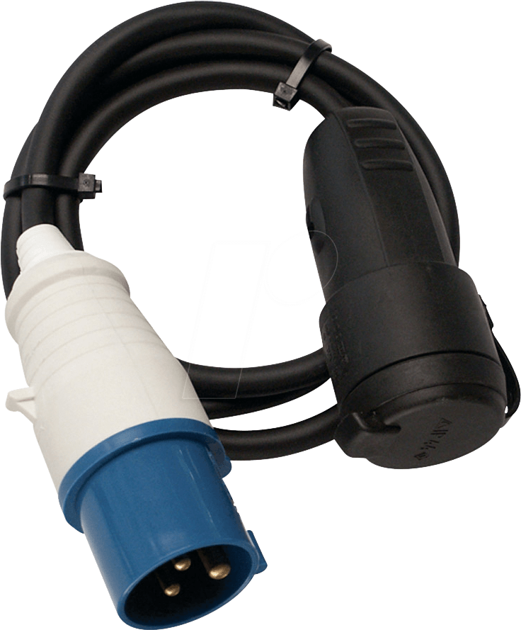 CEE-ADAPTER 1-S - CEE-Stecker auf Schutzkontakt-Kuppl. 230V/16A