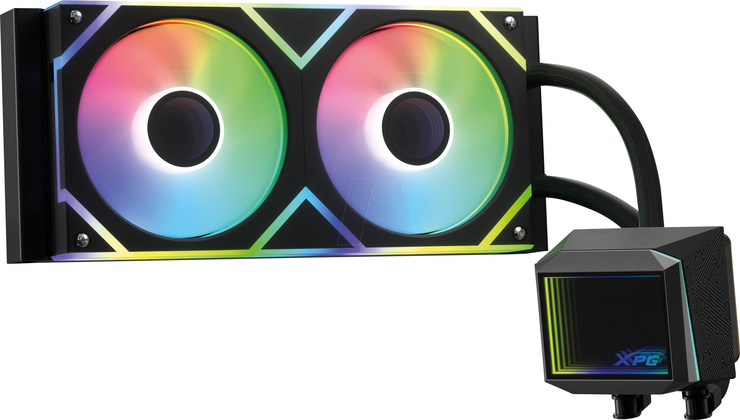XPG 52411 - XPG LEVANTE II 240, 2x120 mm, ARGB, schwarz