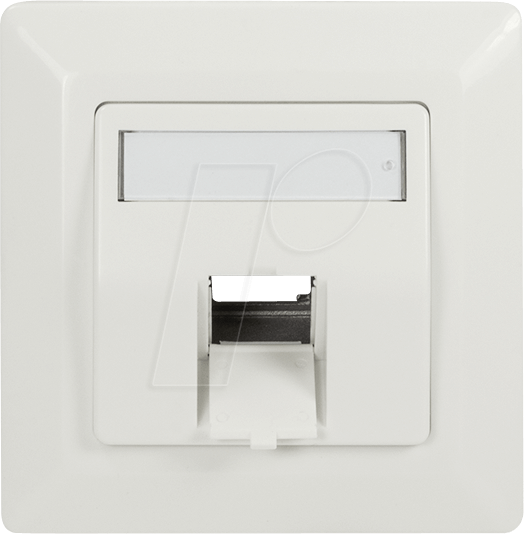 Thumbnail - LOGILINK NK4027 - Unterputzdose für 1 Keystone Modul, 45° Auslass, reinweiß