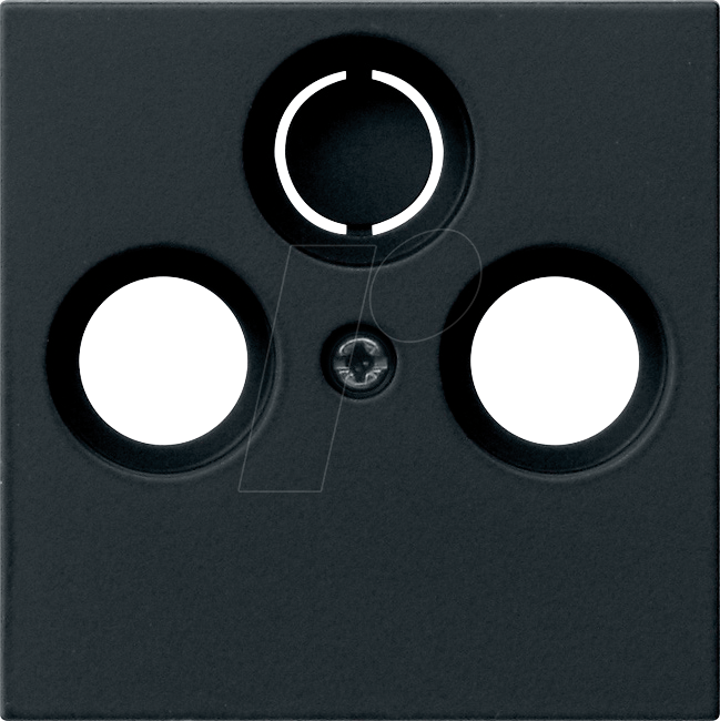 Thumbnail - GIRA55 COAX SW - Abdeckung für Koaxial-Antennensteckdose schwarz matt