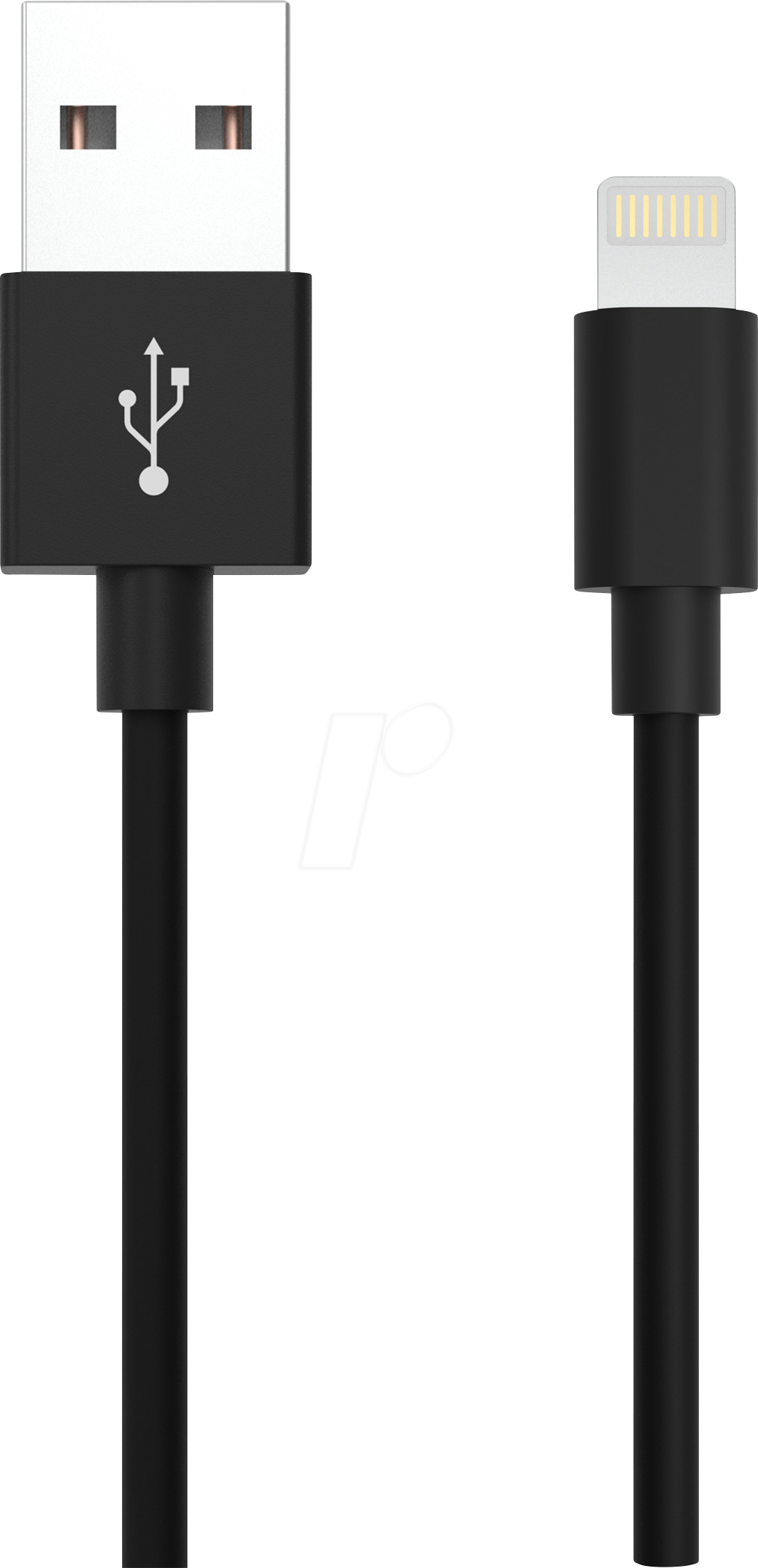 Thumbnail - ANS 1700-0078 - Daten-/ Ladekabel USB A-Stecker > Lightning, schwarz 1,2 m