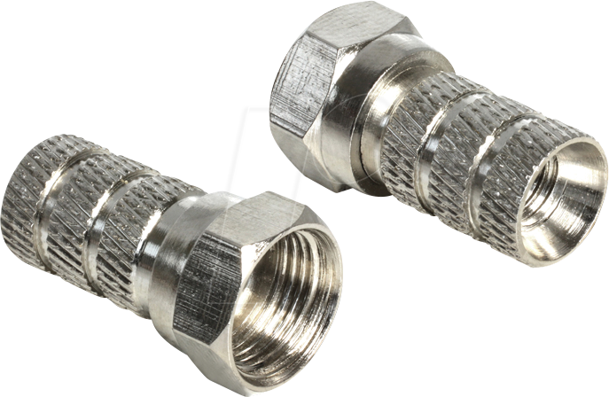 DELOCK 65615 - F-Stecker, 5,0 - 5,2 mm Durchmesser