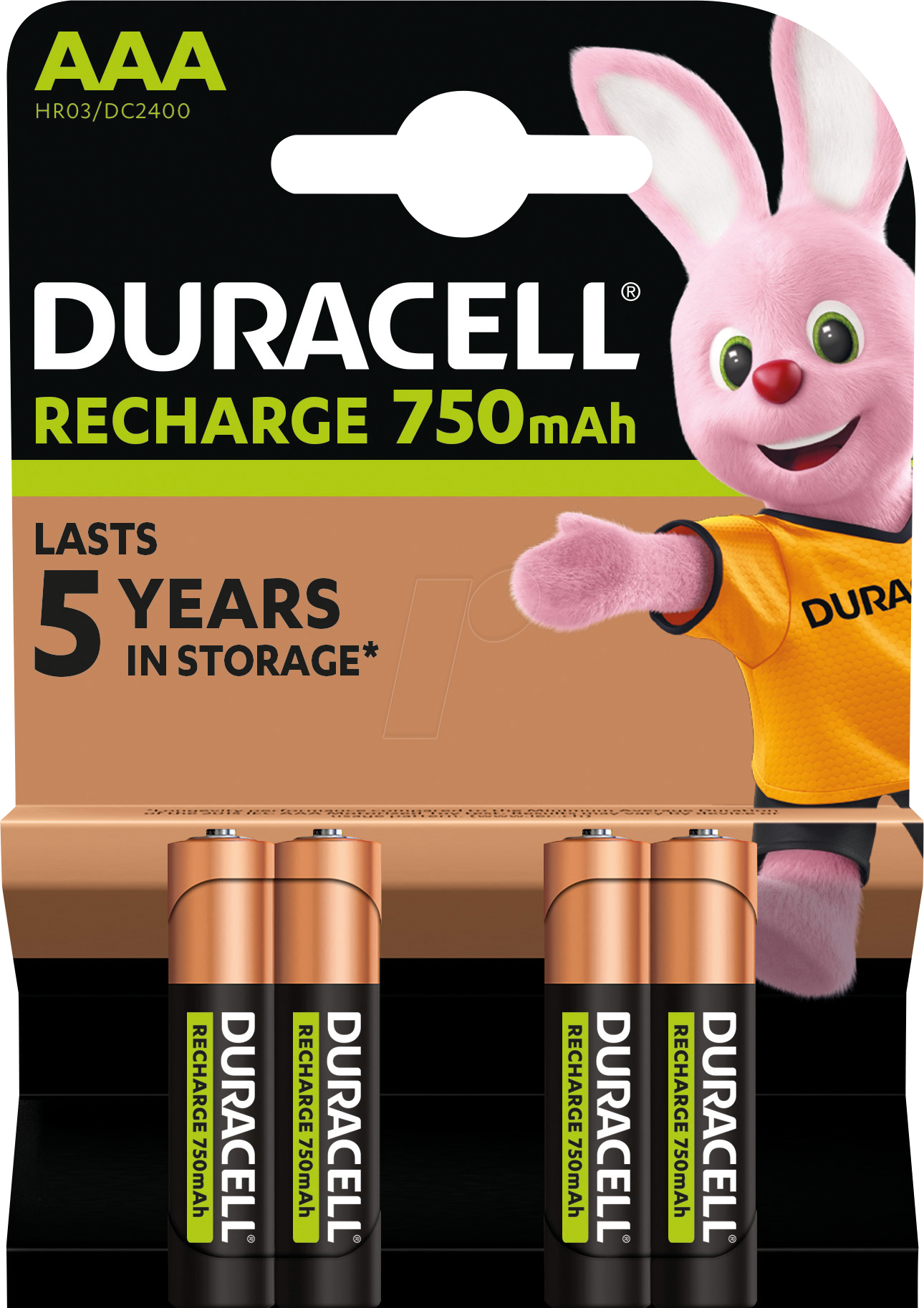 DURA NIMH 4AAA - NiMh Akku, AAA (Micro), 750 mAh, 4er-Pack