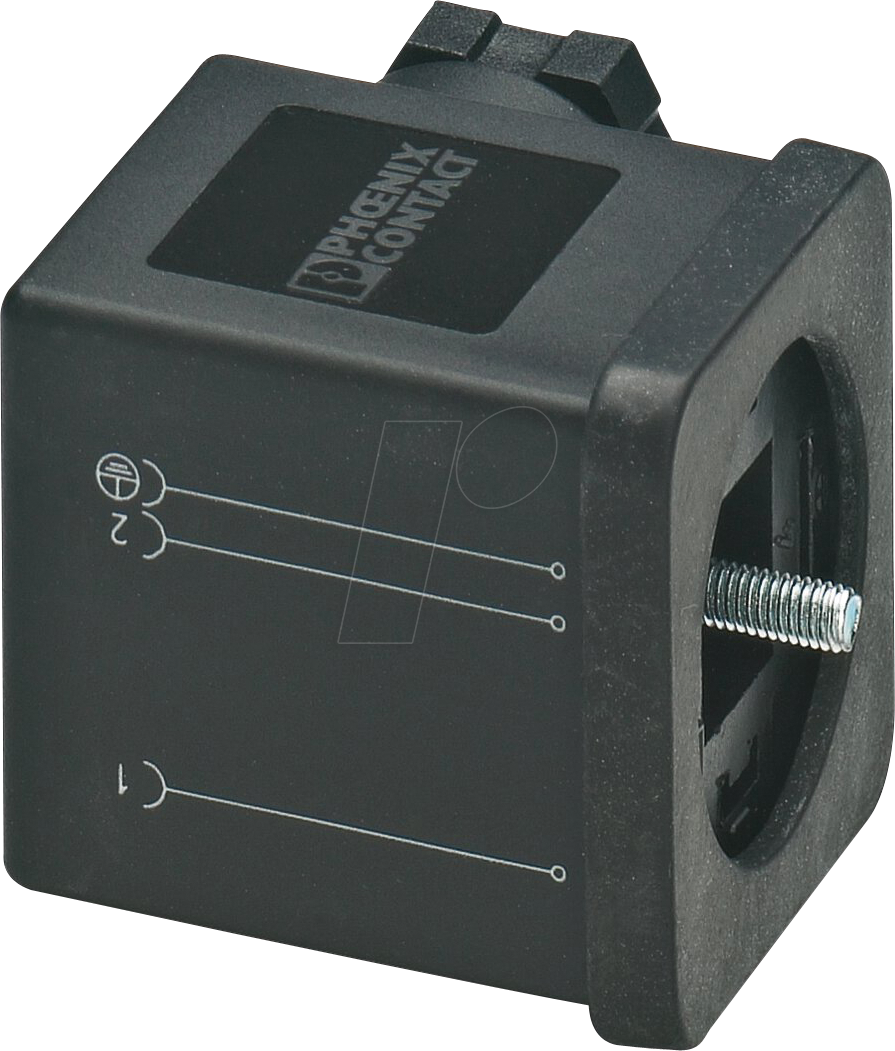 PHOE 1452123 - Ventilstecker, 3-pol, Gewindeart Kopf A, 230 V