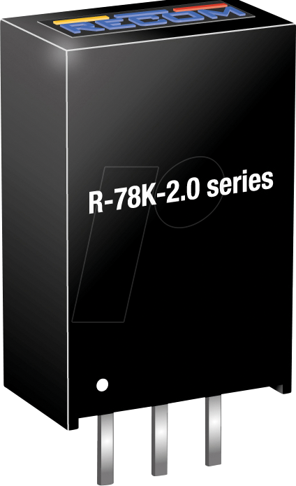 R-78K33-20 - DC/DC-Wandler R-78, 4,5-36 Vin, Single, 3,3 Vout, 2000 mA, SIP3