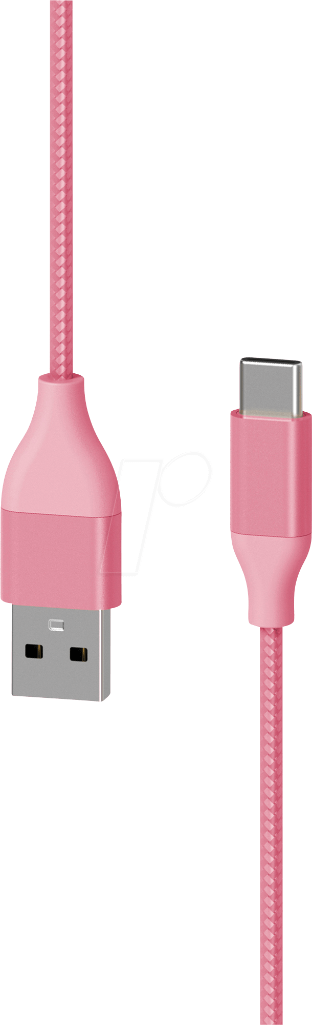 Thumbnail - XLAYER 217085 - Sync- & Ladekabel, USB-A ->USB-C™, 1,5, rose