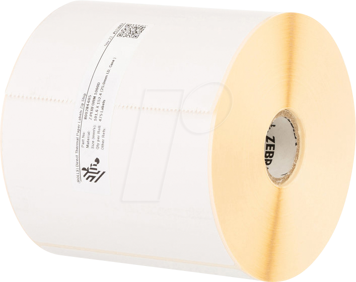 ZEBRA 3002654 - Thermopapier, 102 x 64 mm, 4er Pack, Etiketten