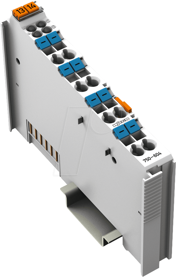WAGO 750-604 - Potentialvervielfältigungsklemme DC 0 V I/O