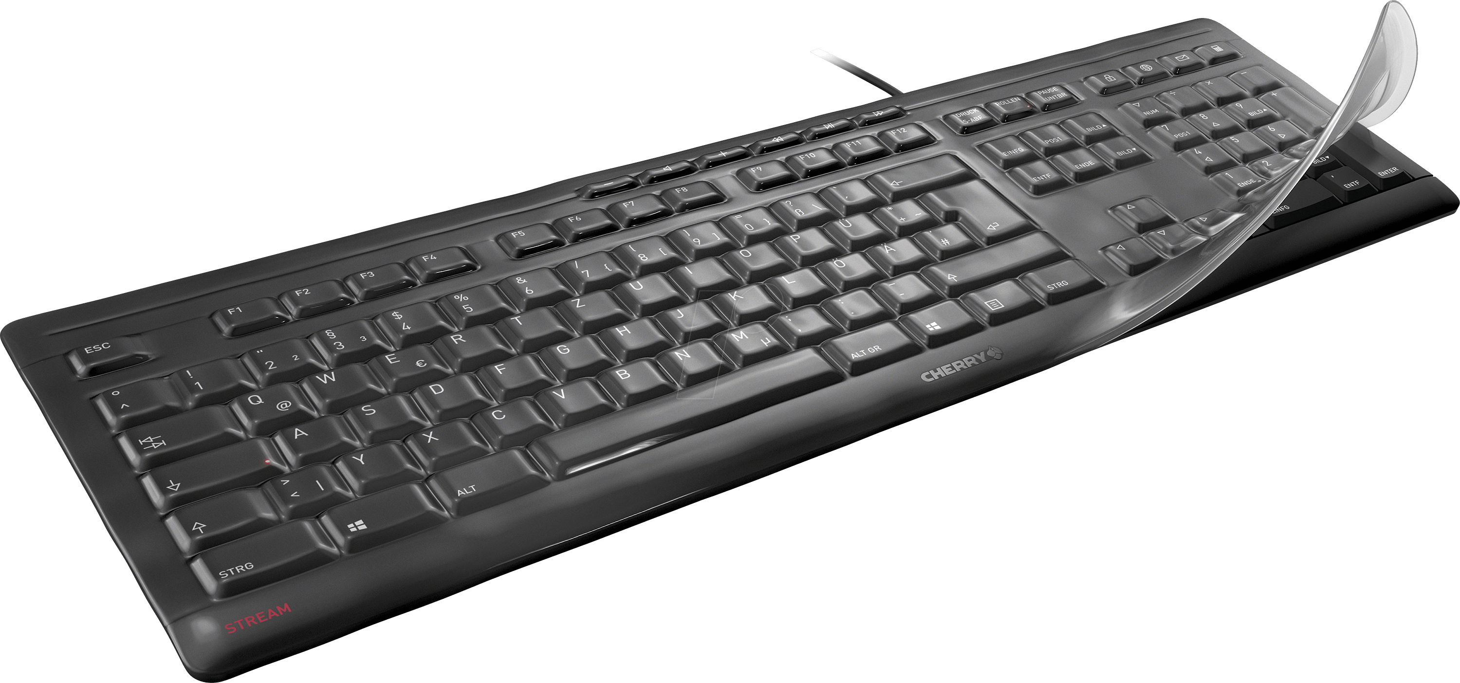 CHERRY WETEX006 - Tastatur-Abdeckung für STREAM Tastatur, 105 Tasten
