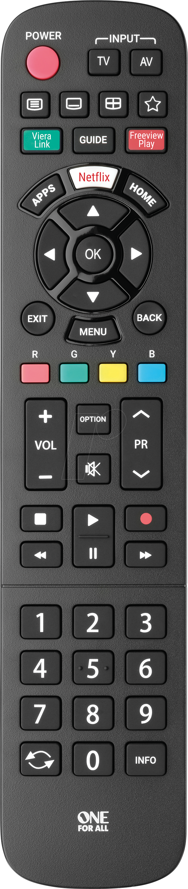 OFA URC4914 - One for All Ersatzfernbedienung Panasonic 2.0