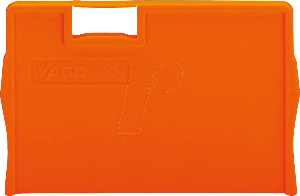 WAGO 2004-1294 - Trennplatte, 2 mm dick, überstehend, orange