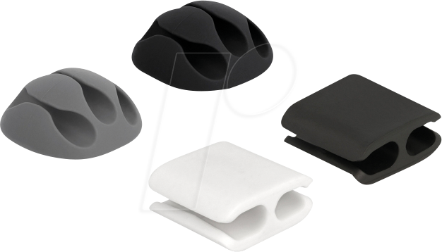 DELOCK 18394 - Kabelmanagement Set, 2 Arten, 4 Stück