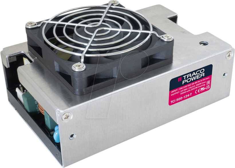 TCI 500-112-T - Schaltnetzteil, geschlossen, 500 W, 90 - 264 VAC, 12 VDC, 41,5 A