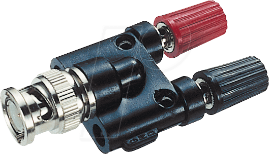 GE 860 - BNC-Adapter, BNC-Stecker / 2x Polklemme