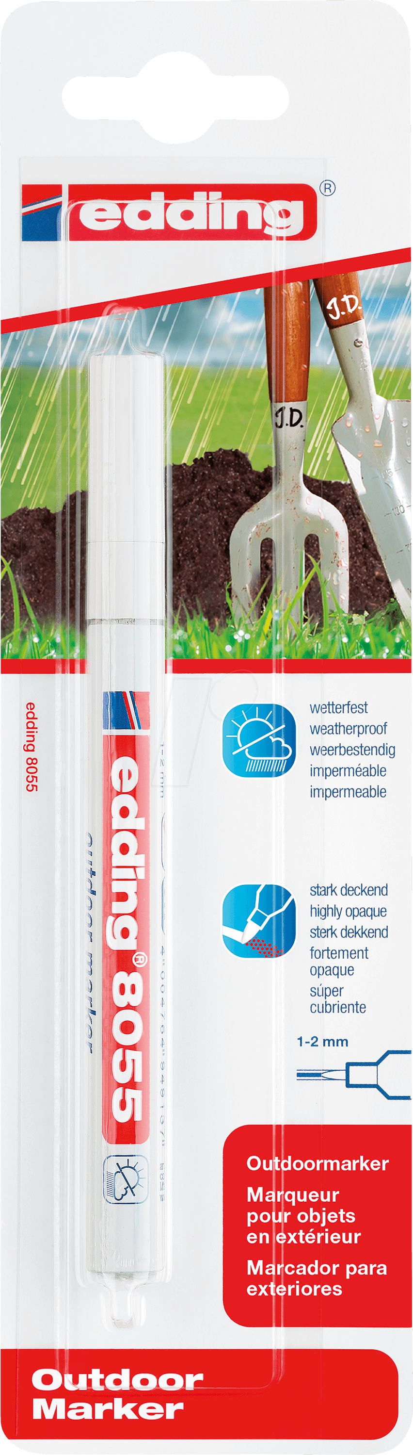 EDDING 8055WS - Outdoor Marker, weiß