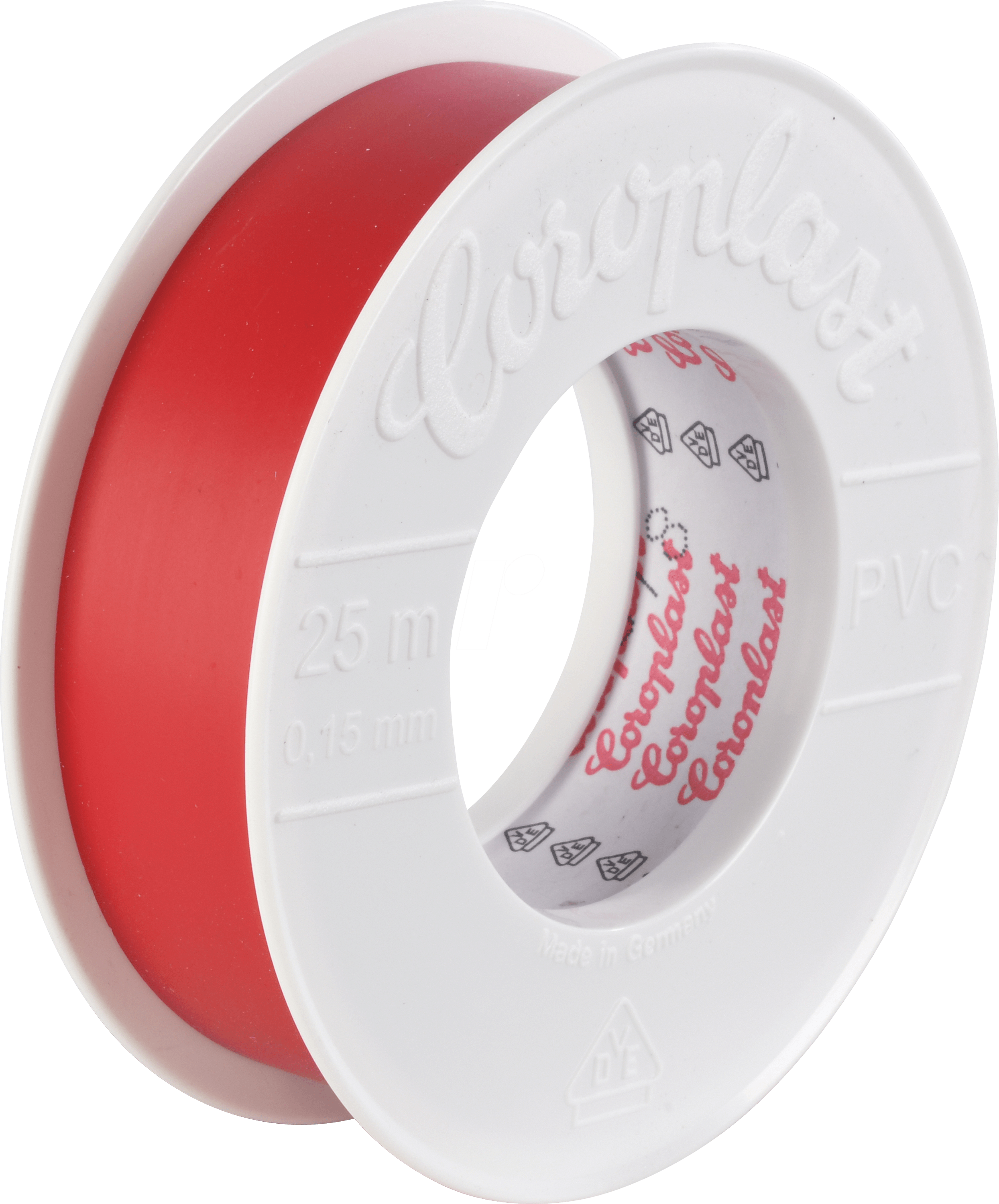CORO 1841 - VDE Elektroisolierband, 25 m, 25 mm, rot