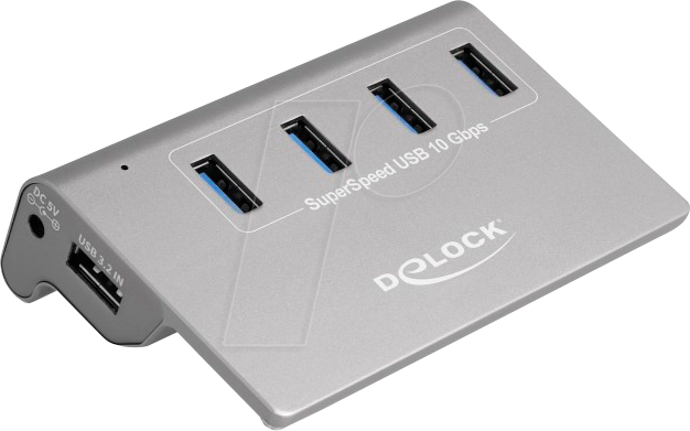 DELOCK 64181 - USB 3.1 4-Port Typ-A Tisch-Hub